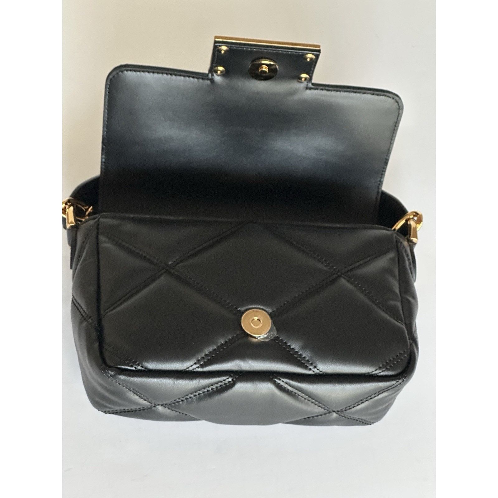 Versace Versace Quilted Leather Black Small Shoulder Bag 1014521 Size ONE SIZE - 11 Thumbnail