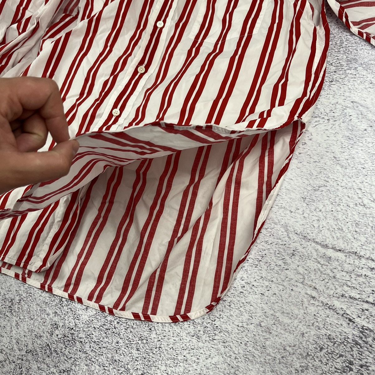 Balenciaga Balenciaga red/white blouse shirt oversized Size M / US 6-8 / IT 42-44 - 7 Thumbnail