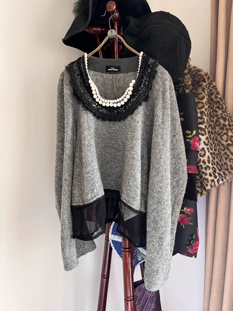 Comme des Garcons Comme Des Garcons Sequined pearl sweater Size S / US 4 / IT 40 - 1 Thumbnail