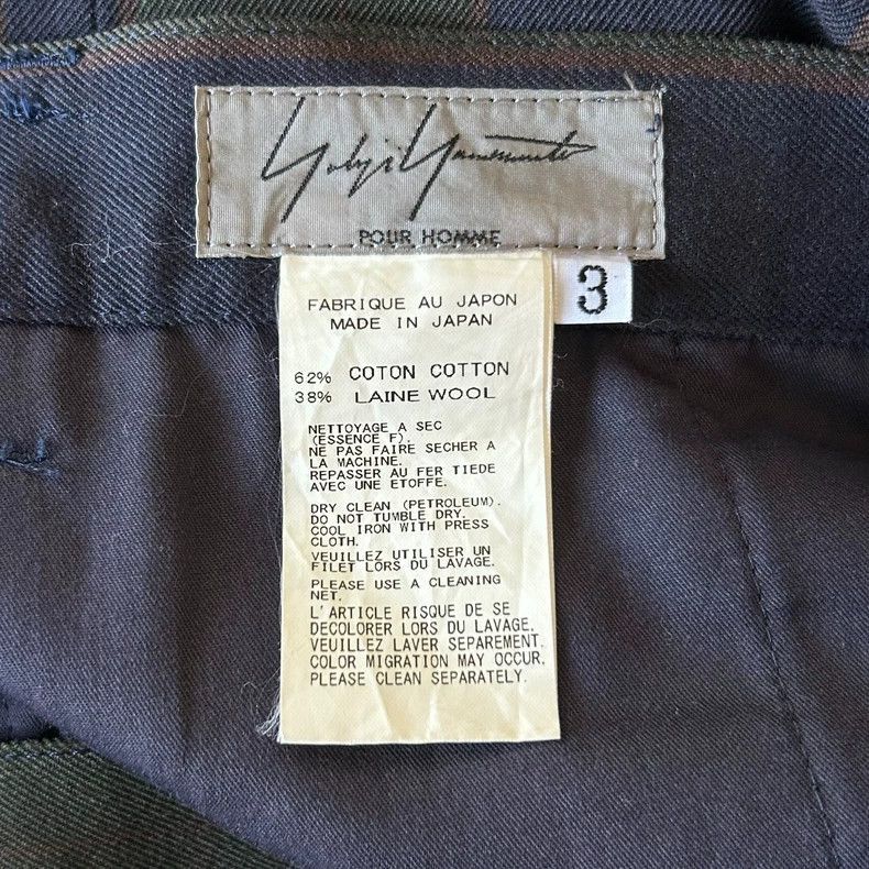 Yohji Yamamoto Yohji Yamamoto Yohji Yamamoto Wool Checkered Trousers 2012 Size US 36 / EU 52 - 5 Thumbnail