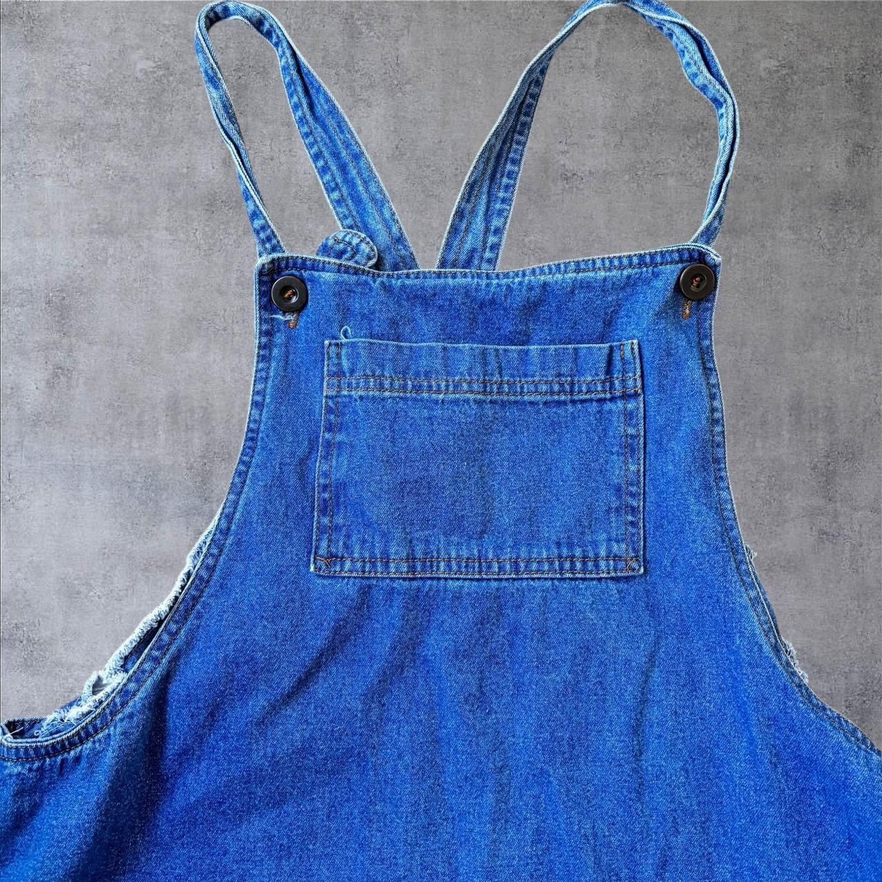 Vintage 1990s Vintage Denim Dress Size M / US 6-8 / IT 42-44 - 3 Thumbnail