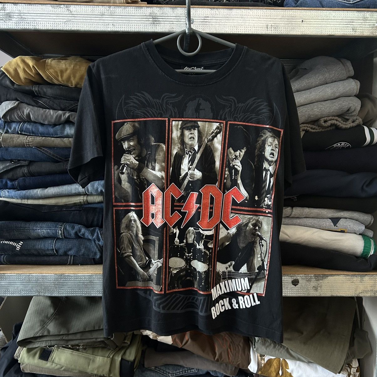 Band Tees Vintage AC/DC Maximum Rock And Roll overprinted tee size S Size US S / EU 44-46 / 1 - 1 Thumbnail