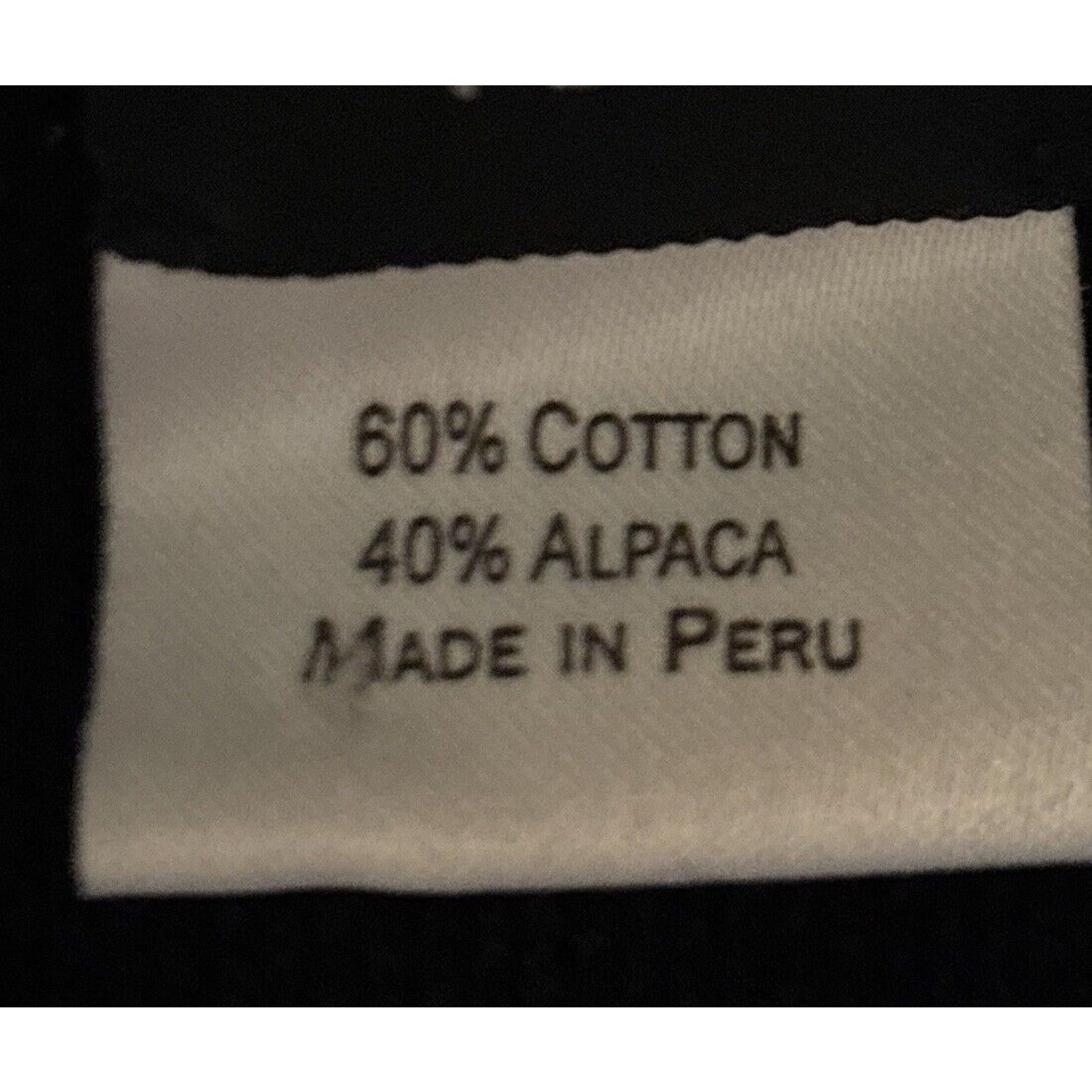 Other Peruvian connection Black alpaca cotton blazer Shacket m Size M / US 6-8 / IT 42-44 - 6 Thumbnail
