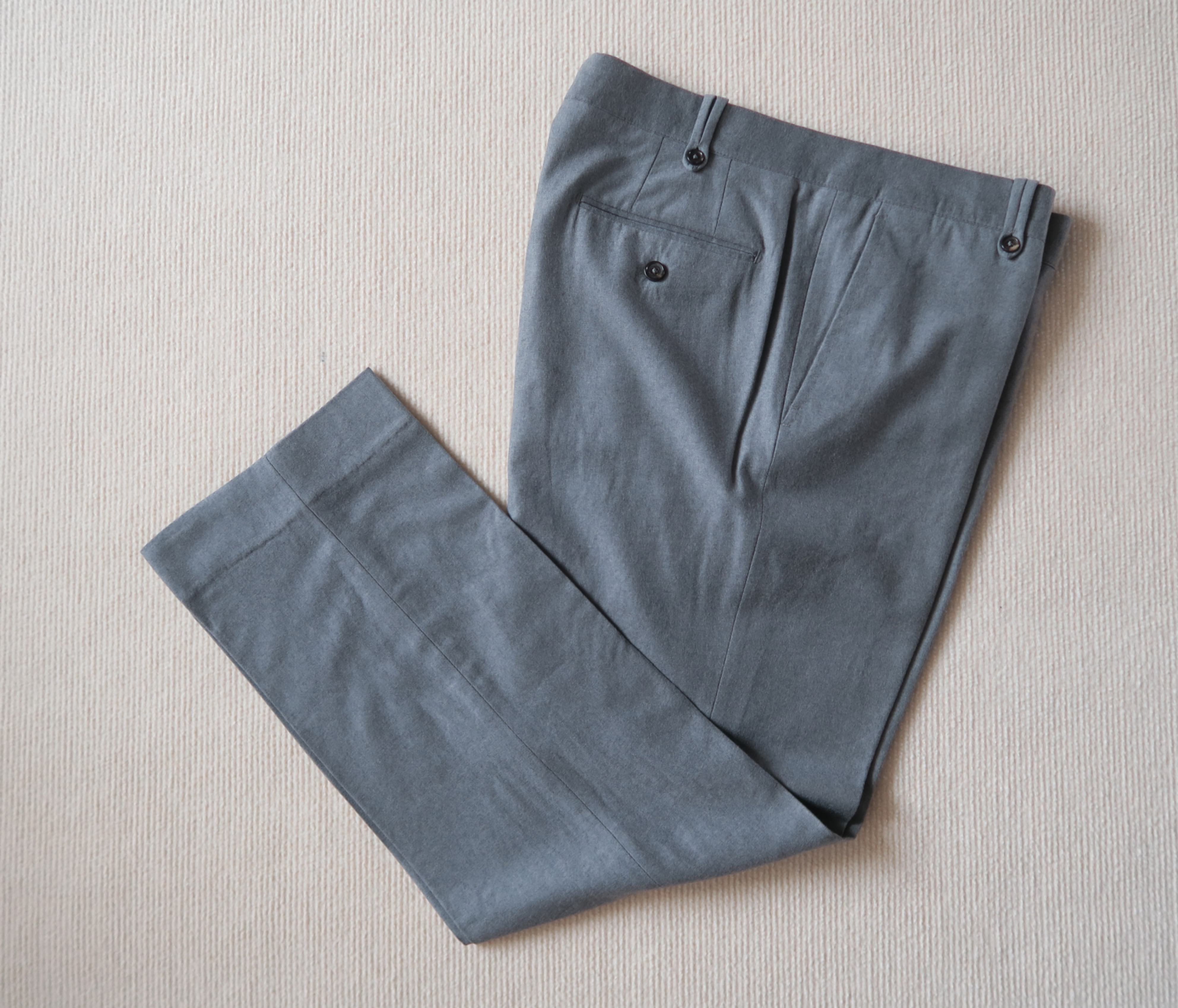 Bottega Veneta Lana Wool Grey Pants