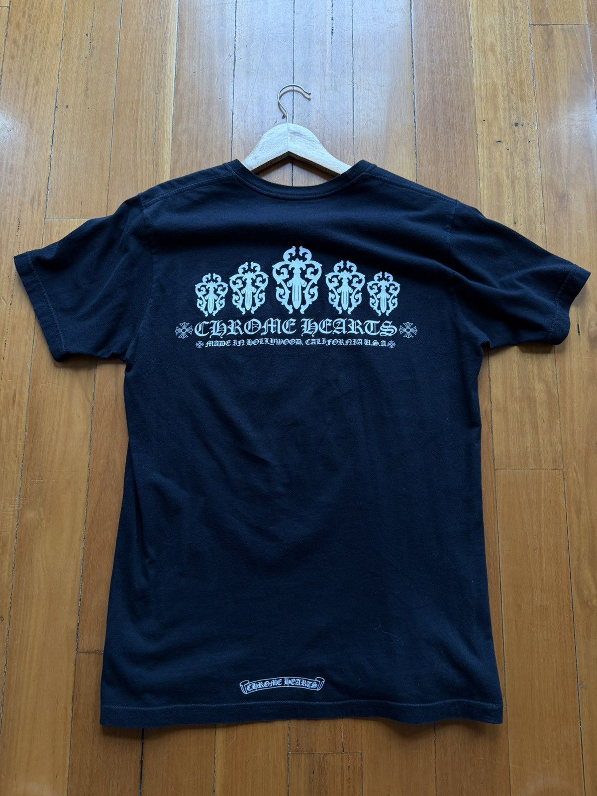 Chrome Hearts Chrome Hearts Hollywood Daggers Pocket Tee Size US M / EU 48-50 / 2 - 2 Thumbnail