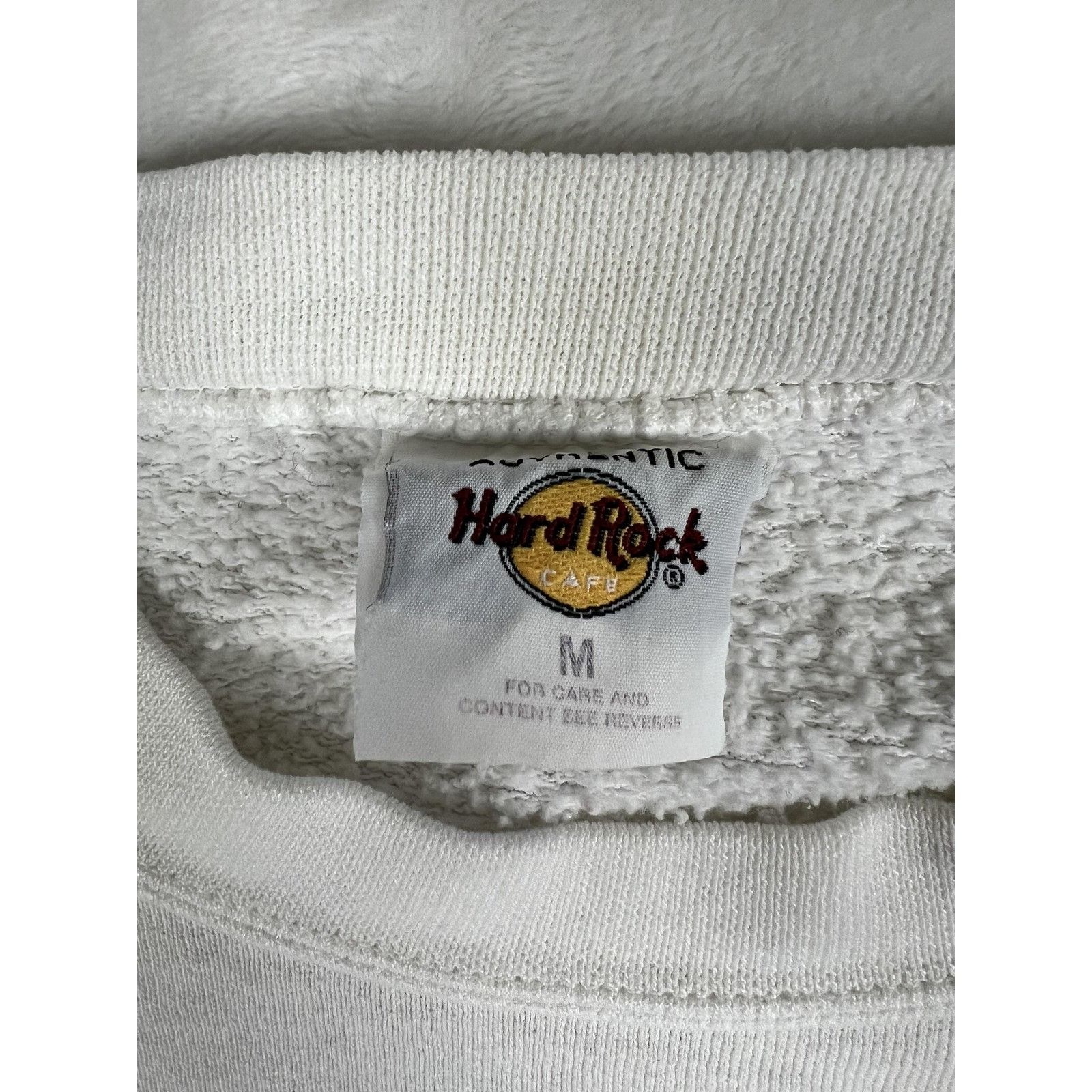 Hard Rock Cafe Vingtage Hard Rock Cafe San Juan Sweatshirt Mens Medium Whit Size US M / EU 48-50 / 2 - 3 Thumbnail