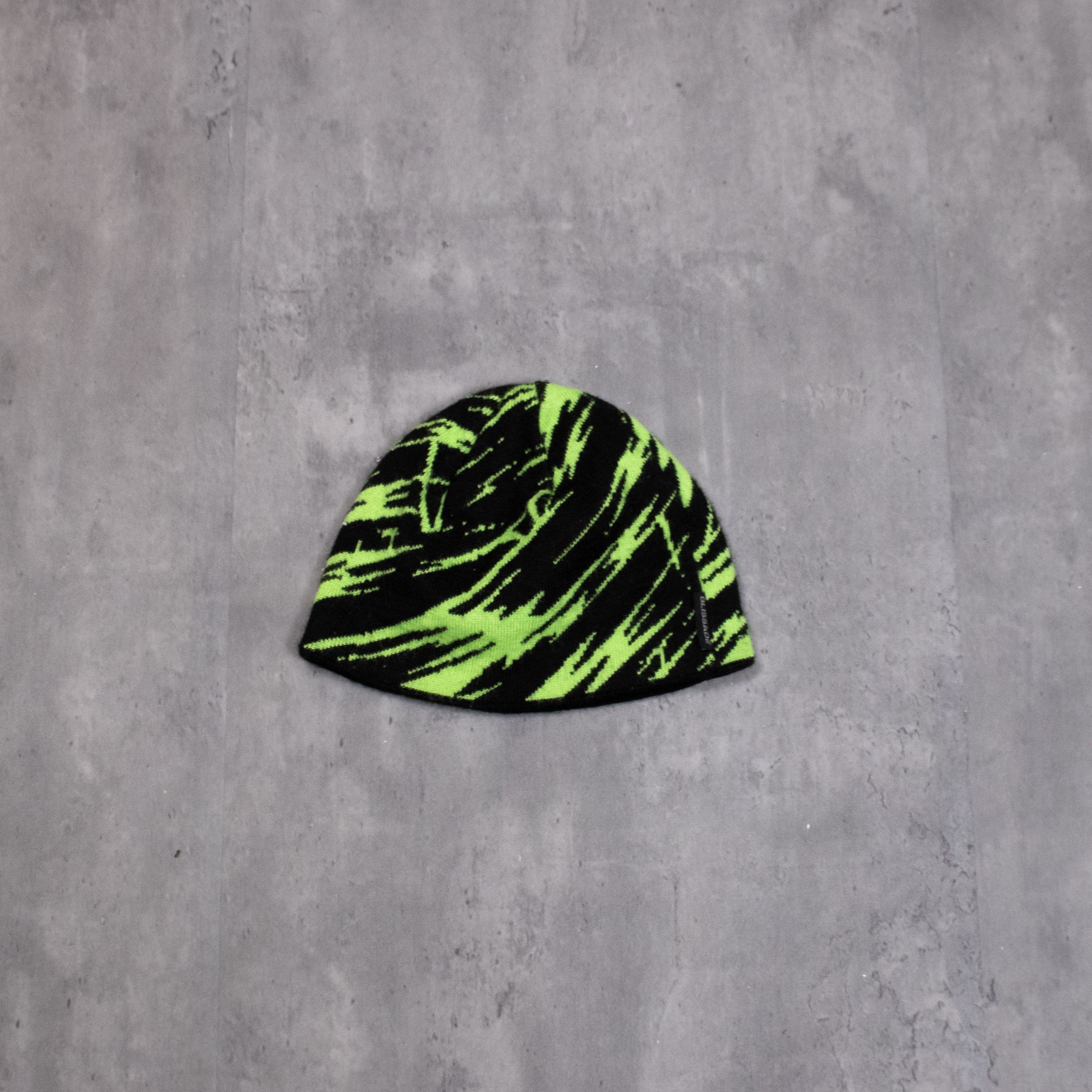 Japanese Brand Y2K 2000's Green All Over Pattern Skully Skull Cap Size ONE SIZE - 1 Thumbnail