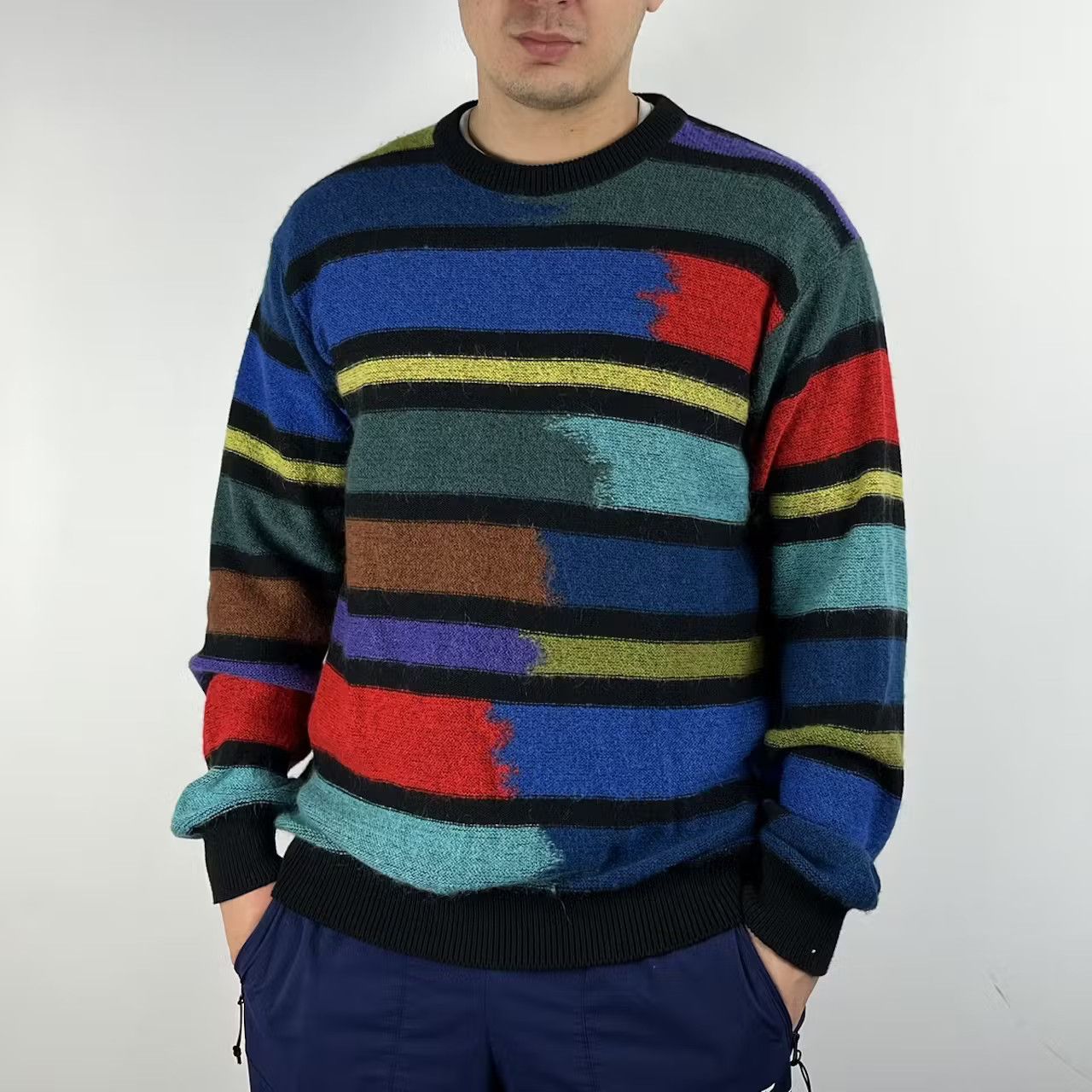 image of Paul Smith Sweater Mohair Wool Japanese, Men's (Size Large)