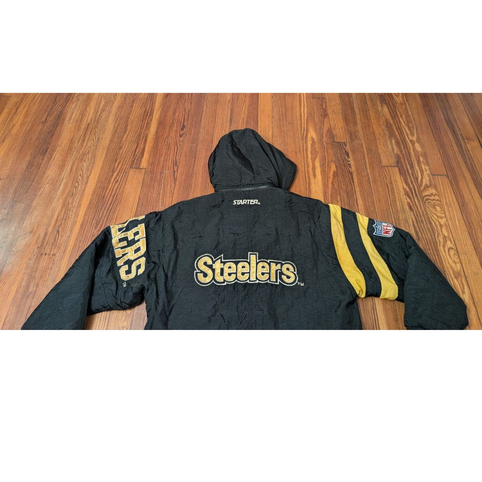Starter VTG Starter Pittsburgh Steelers Mens Medium Puffer Jacket Size US M / EU 48-50 / 2 - 6 Thumbnail