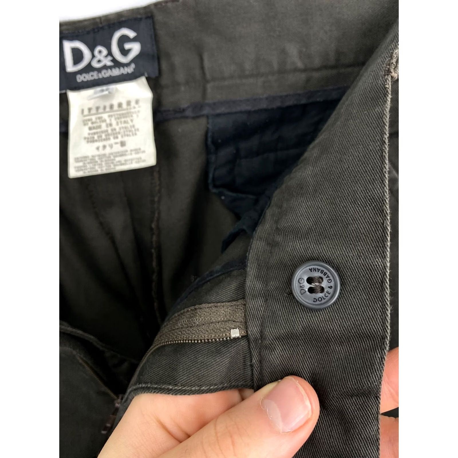 Dolce & Gabbana VINTAGE Dolce&Gabbana Pants 90s Beige Beiges Mens 52 Regular 32in 83cm 19cm 22cm 32cm 90s Theme Mens Size US 36 / EU 52 - 7 Thumbnail