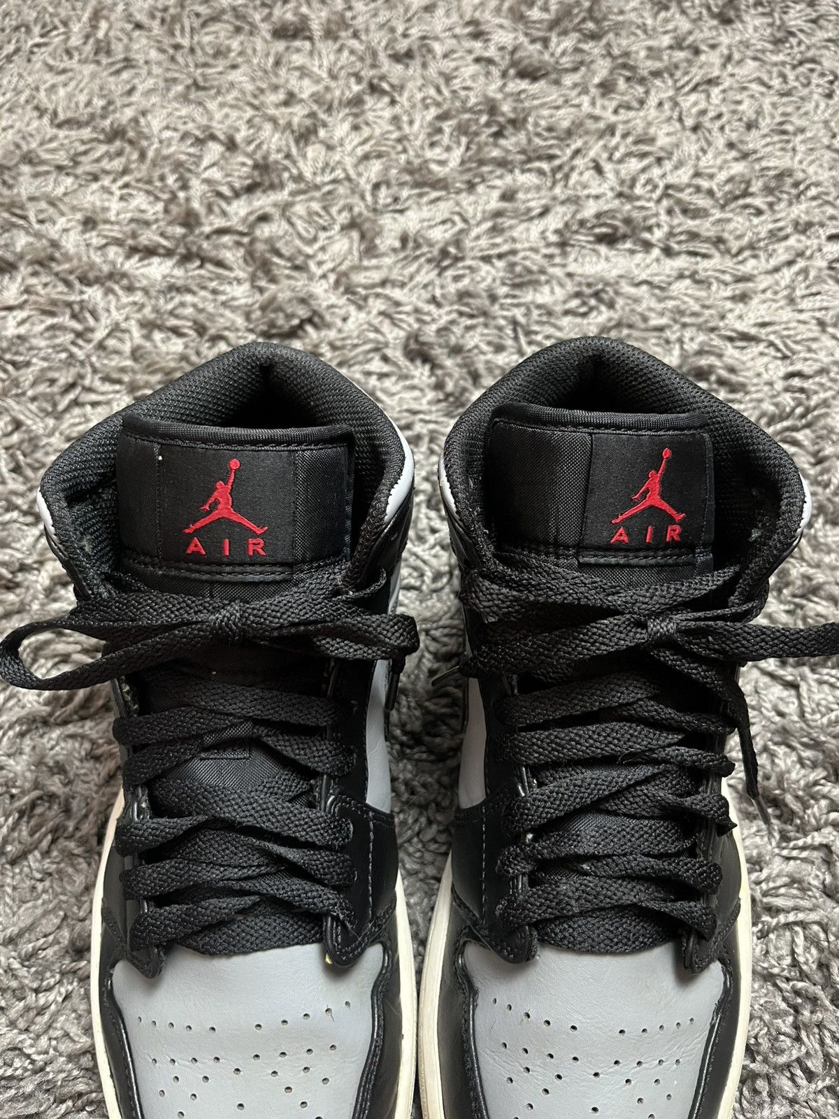 Nike Nike Air Jordan 1 Mid "Shadow" Black Grey 2022 Size US 8.5 / EU 41-42 - 4 Thumbnail
