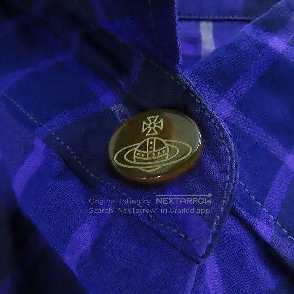 Vivienne Westwood Vivienne Westwood Purple and blue checkered shirt Size M / US 6-8 / IT 42-44 - 7 Thumbnail