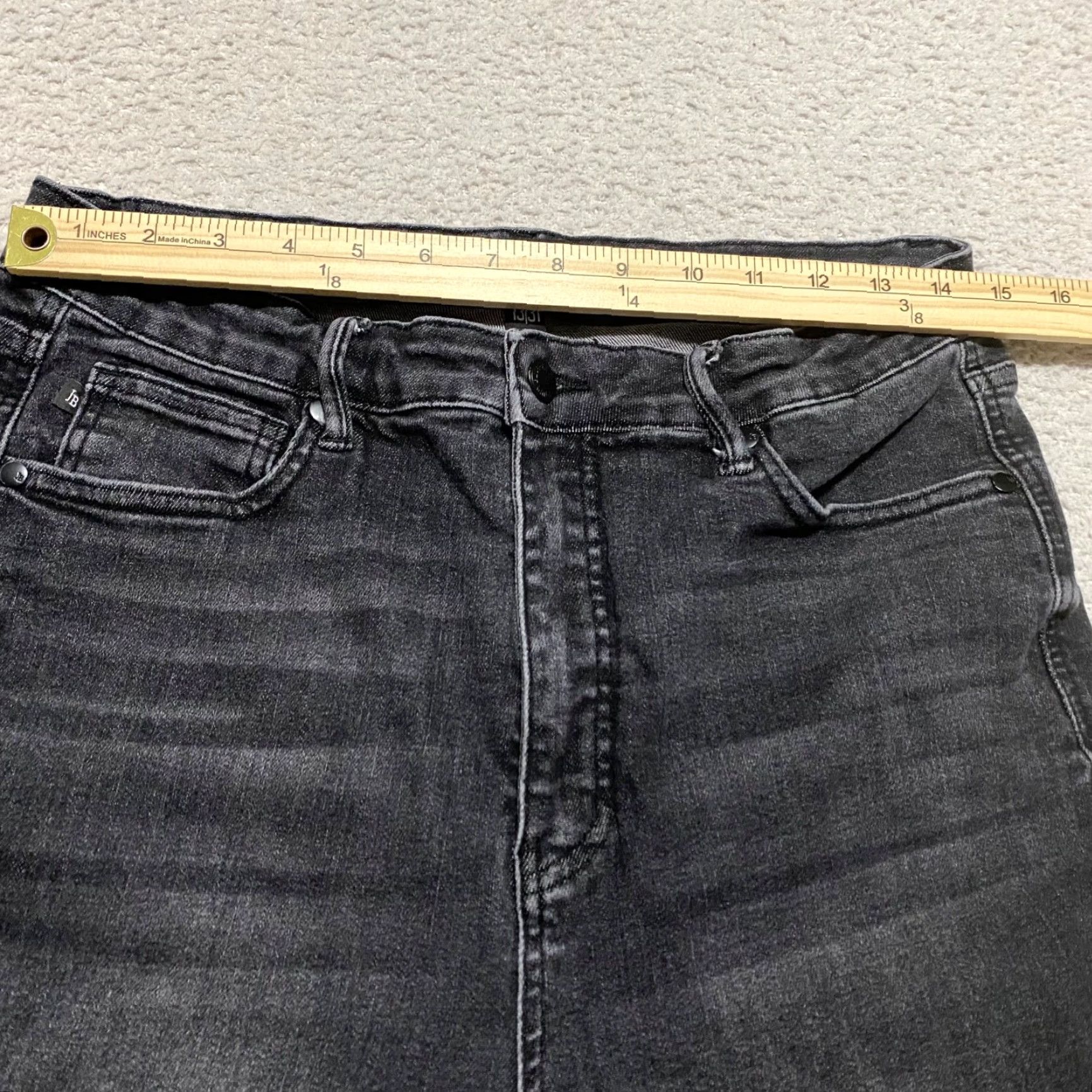 Vintage Judy Blue Jeans Womens 31 Black Denim Skinny High Rise 5-Pocket Classic Modern Skinny Style Mens? Womens? Size 24" / US 00 / IT 34 - 5 Thumbnail
