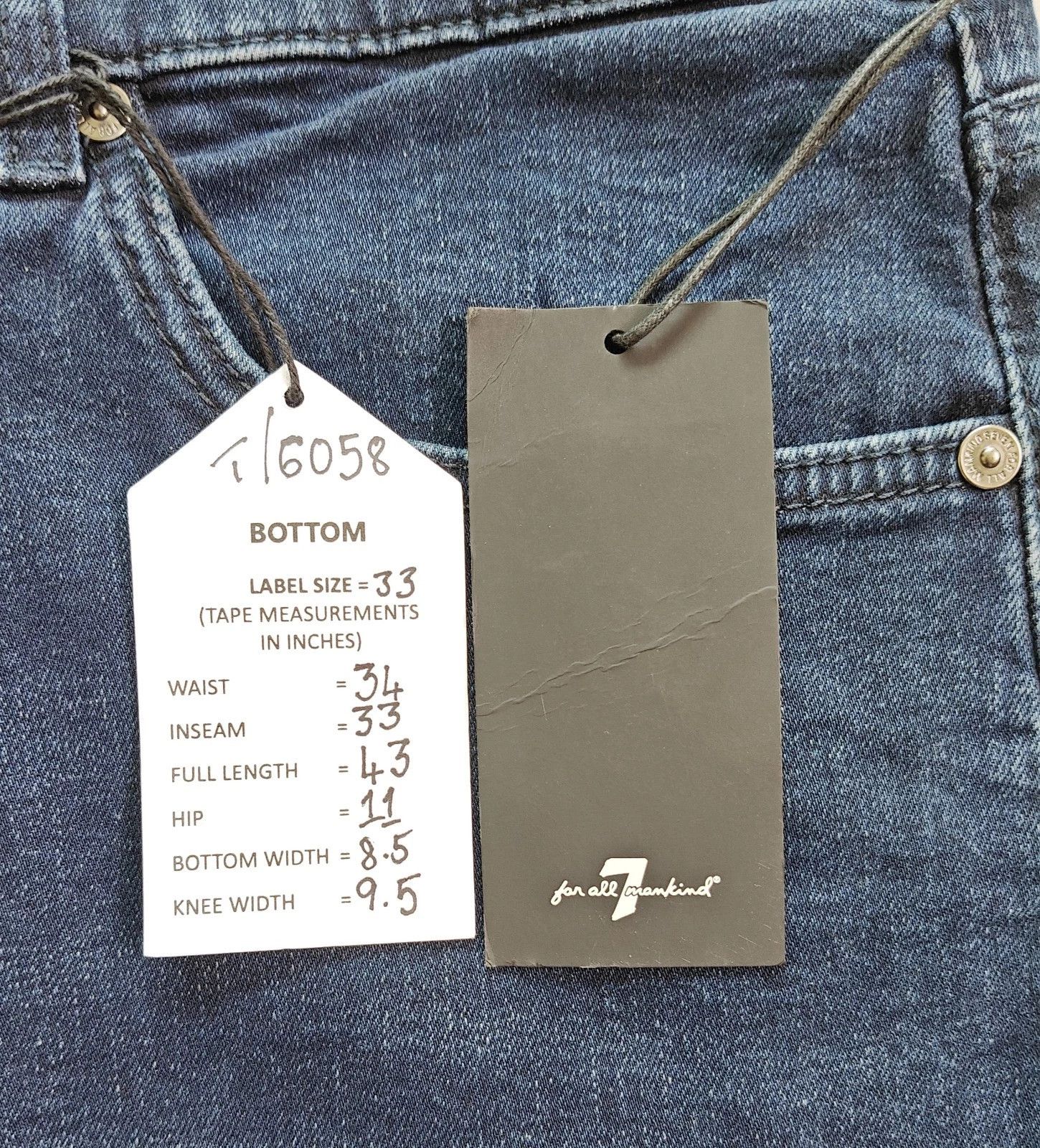 7 For All Mankind 7 For All ManKind Austyn Fields BOOTCUT Jeans T / 6058 Size US 33 - 5 Thumbnail