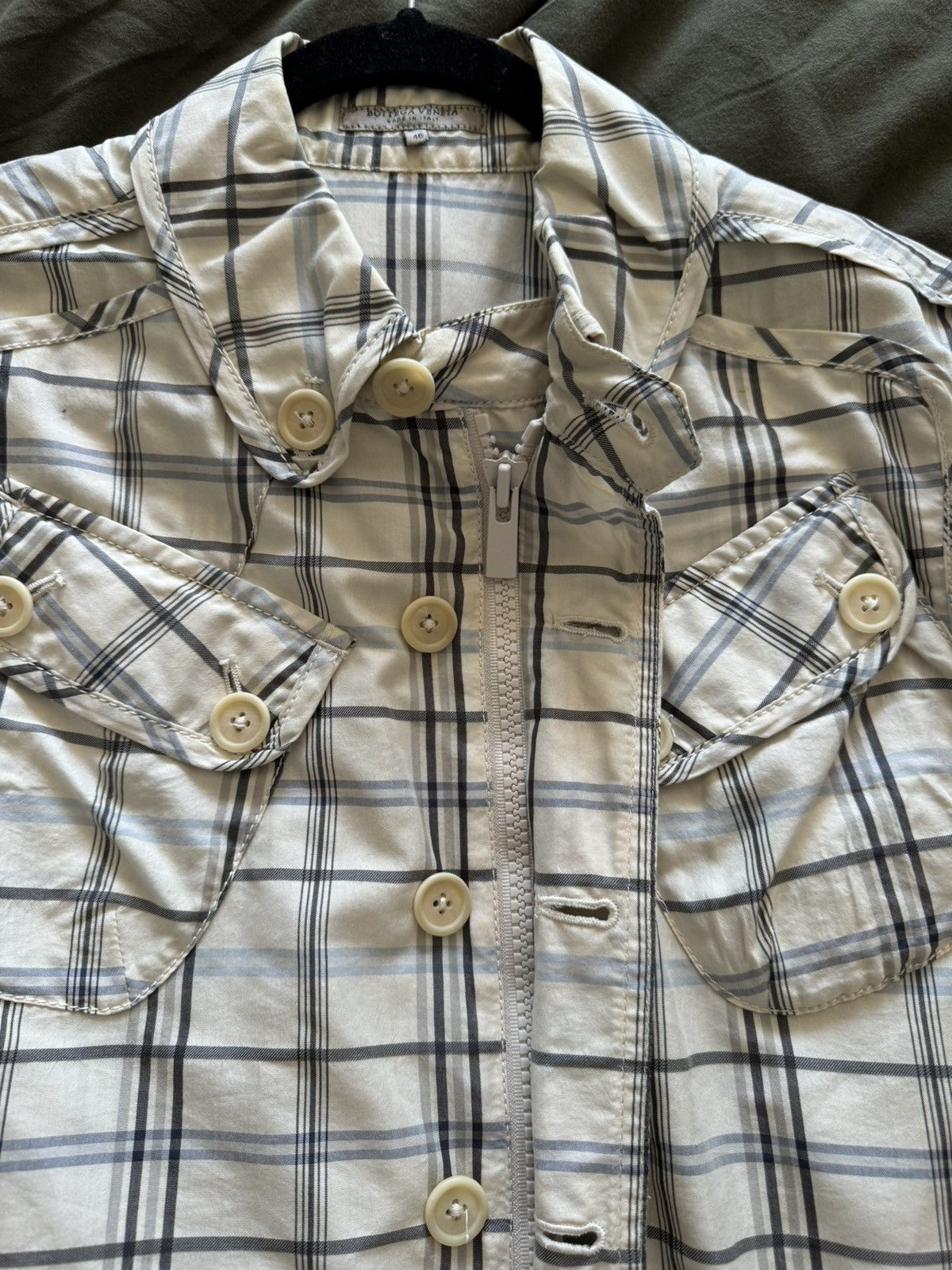 Bottega Veneta Bottega Veneta S/S 2008 Cotton Silk Shirt Jacket Size US S / EU 44-46 / 1 - 6 Thumbnail