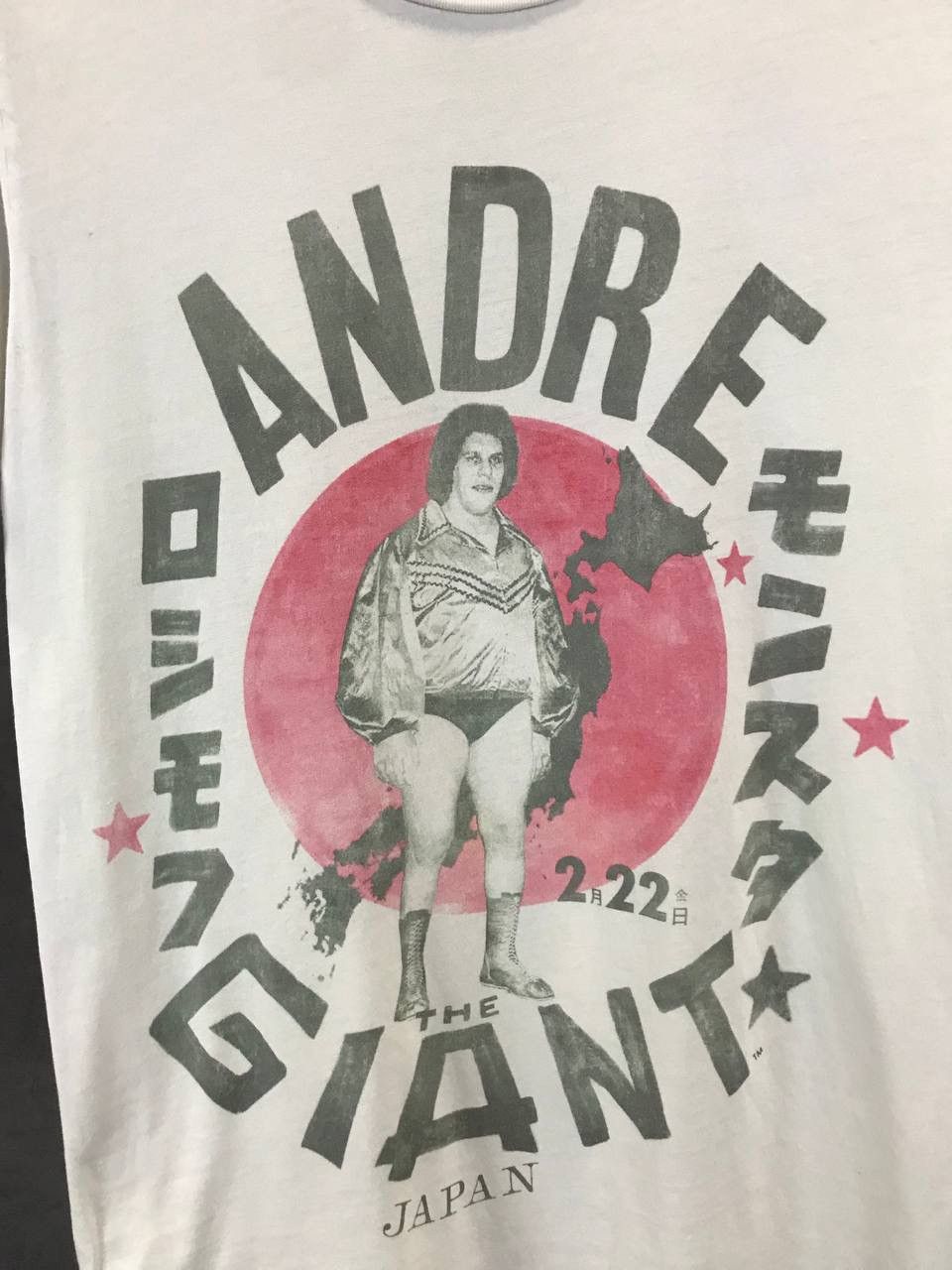 WWE Andre The Giant made in USA WWE WWF tee Size US S / EU 44-46 / 1 - 3 Thumbnail