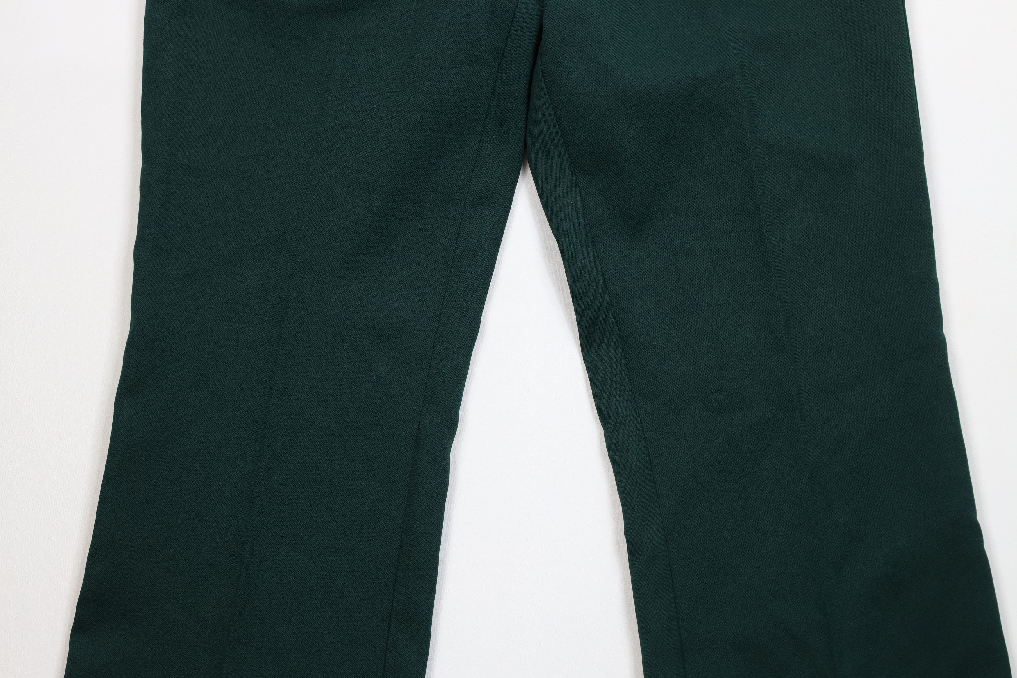 Vintage Vintage 70s Streetwear Flared Wide Leg Chino Pants Green USA Size US 34 / EU 50 - 3 Thumbnail