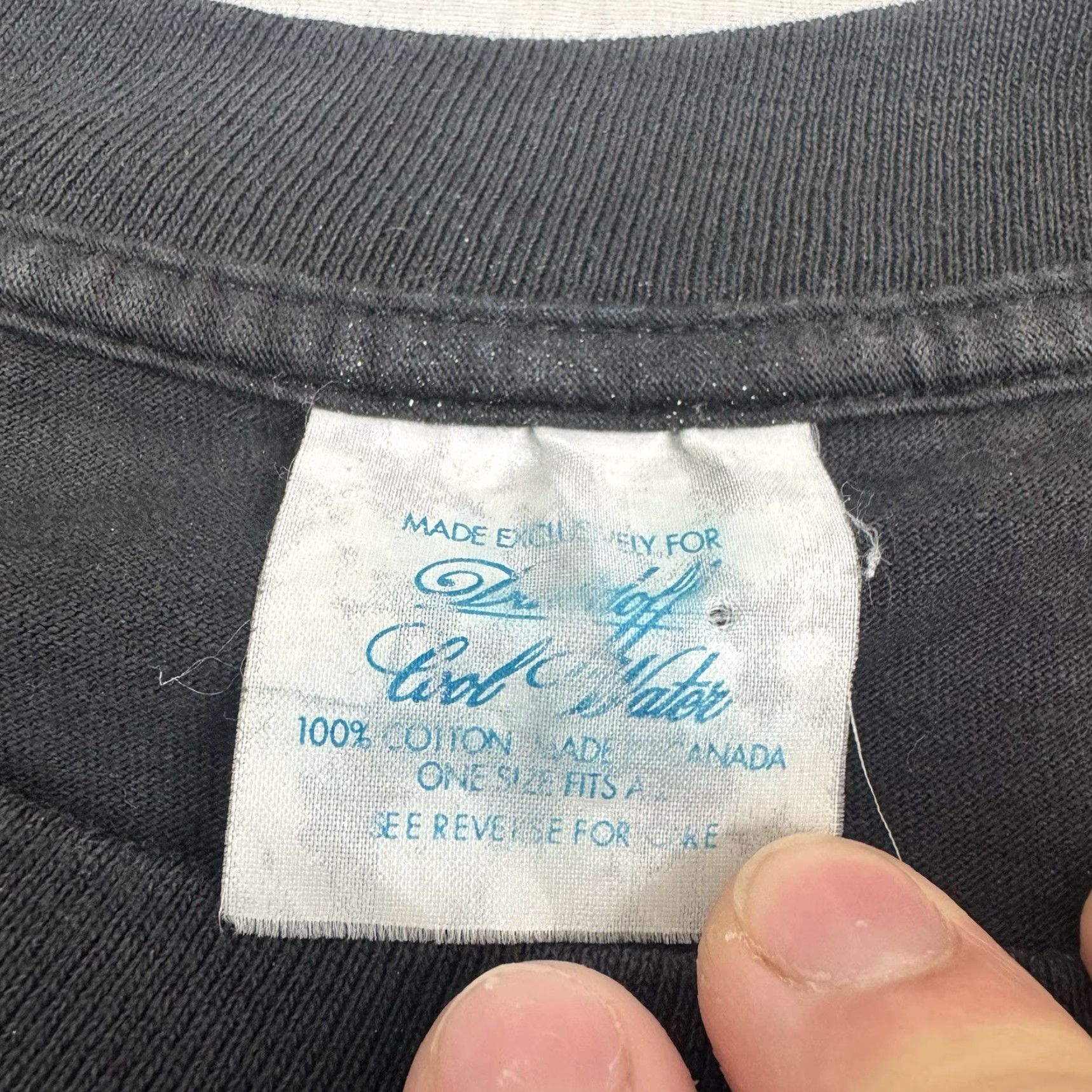 Vintage VINTAGE Davidoff Cool Water T-Shirt Men XL Black Graphic 80s 90s Classic Size US XL / EU 56 / 4 - 5 Thumbnail