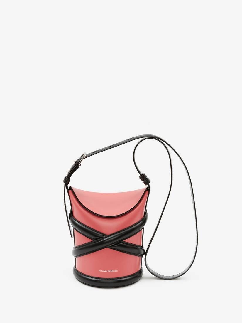 Alexander McQueen o1w1db10925 Size: OS/The Slash Clutch in Pink/Black Size ONE SIZE - 1 Thumbnail