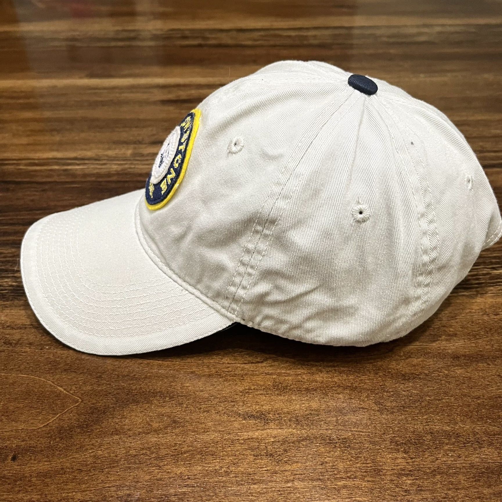 Vintage Yellowstone National Park Hat Cap Bear Patch Strap Back Cotton Dad Casual Travel Men One Size Beige Size US M / EU 48-50 / 2 - 3 Thumbnail