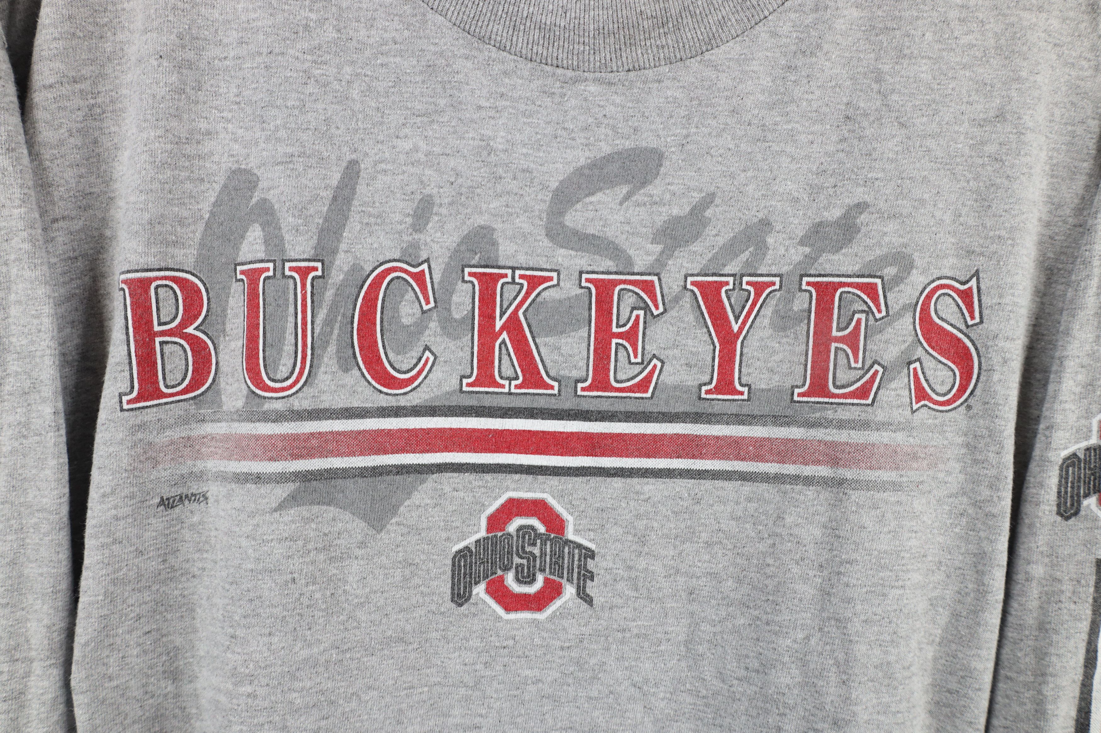 Vintage Vintage 90s Script Ohio State University Long Sleeve T-Shirt Size US M / EU 48-50 / 2 - 5 Thumbnail