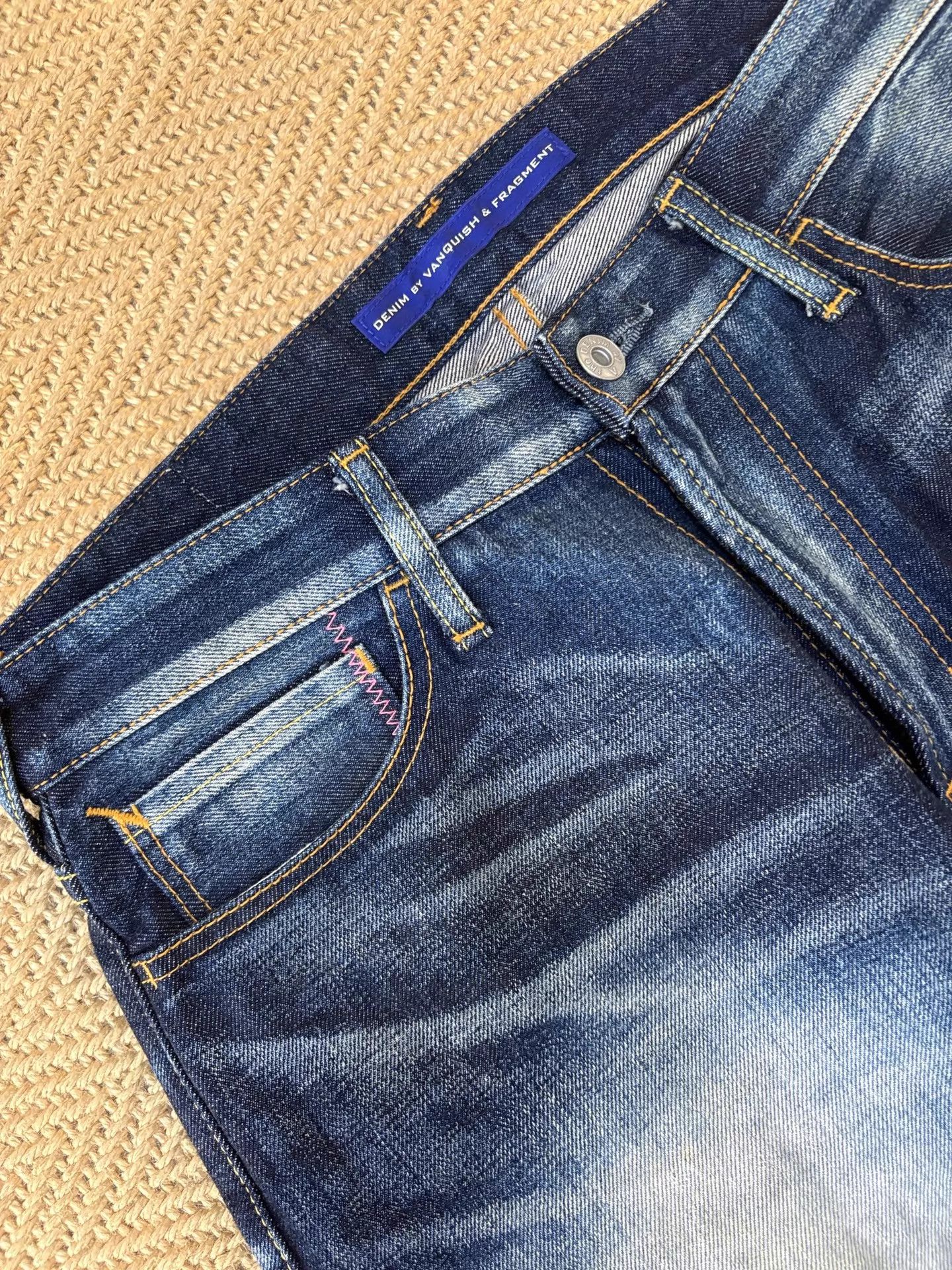 Vanquish VANQUISH x FRAGMENT DENIM Washed Cropped Jeans W32 Size US 32 / EU 48 - 4 Thumbnail