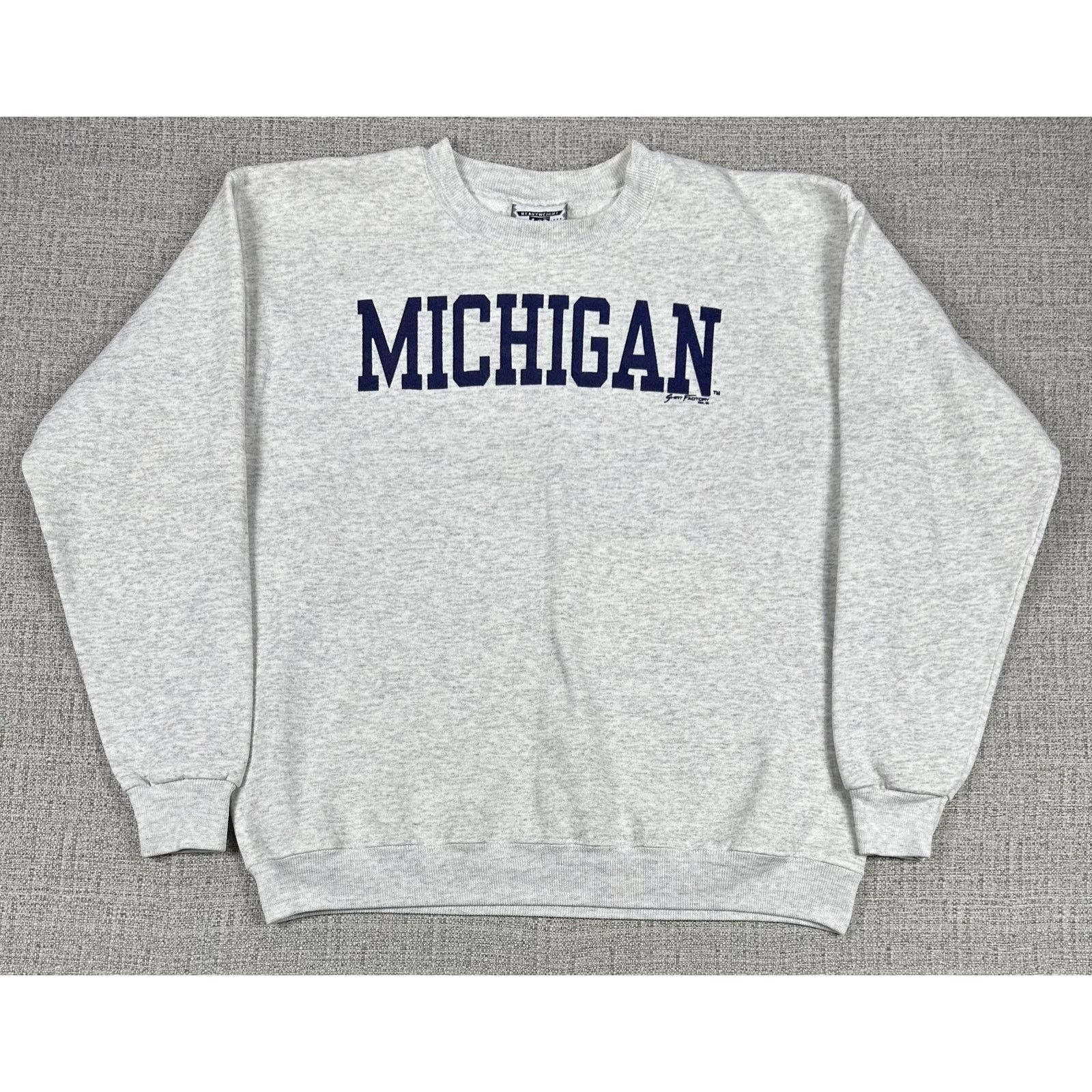 Lee Michigan Wolverines Sweatshirt Mens L Gray College Lee USA Size US L / EU 52-54 / 3 - 1 Thumbnail