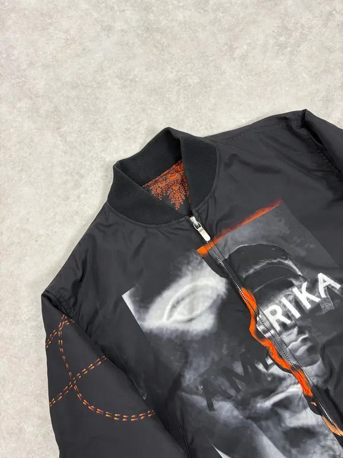 Givenchy Givenchy Reversible Presley Black & Orange Nylon Bomber Jacket by Riccardo Tisci Size US M / EU 48-50 / 2 - 13 Thumbnail