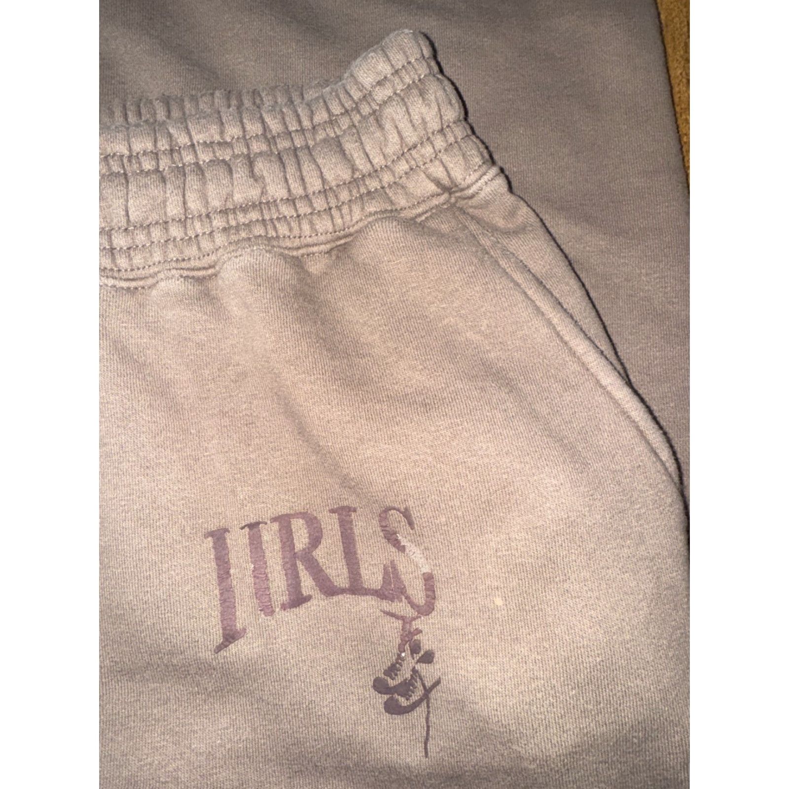 J Brand Hood Raised Sweatpants Pants Adult Men L Taupe Heavyweight Jogger 30 in Inseam Colorful Regular Cotton Size US 33 - 5 Thumbnail