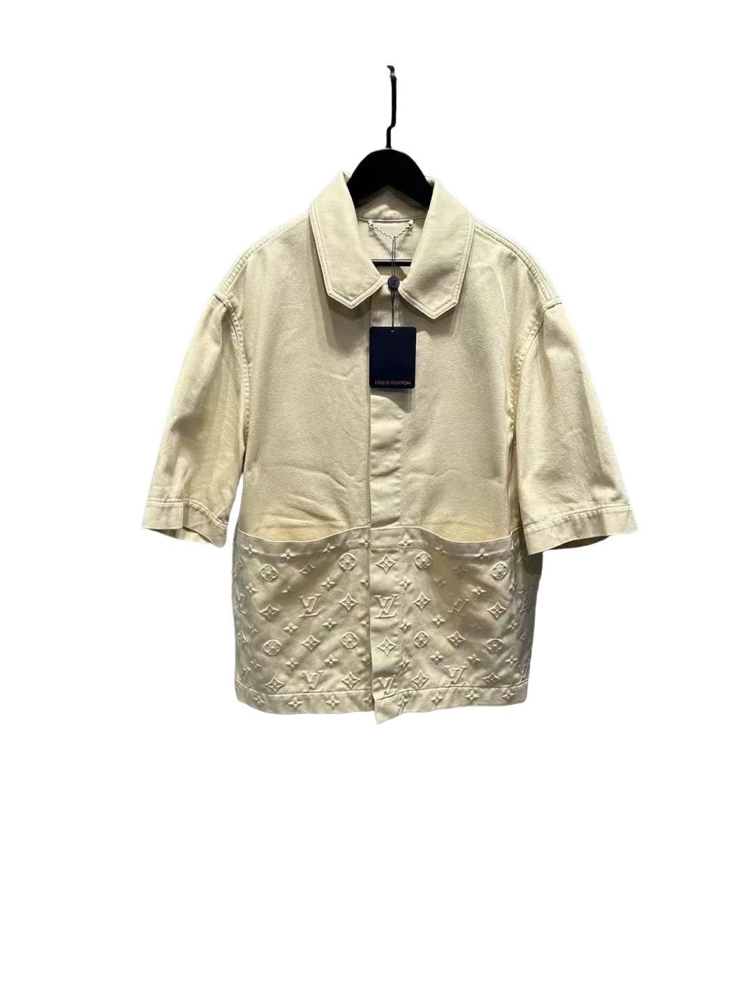 Louis Vuitton Louis Vuitton Monogram Embossed Denim Shirt M Size US M / EU 48-50 / 2 - 1 Thumbnail
