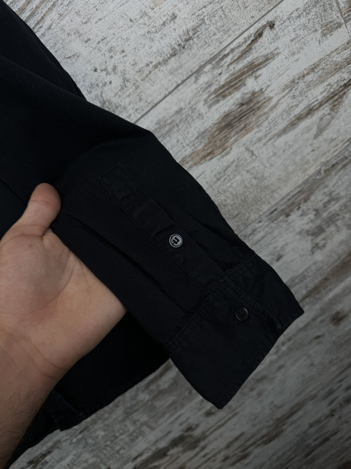 Japanese Brand × The Kooples Mens The Kooples Paris overshirt shirts button up black Size US L / EU 52-54 / 3 - 8 Thumbnail