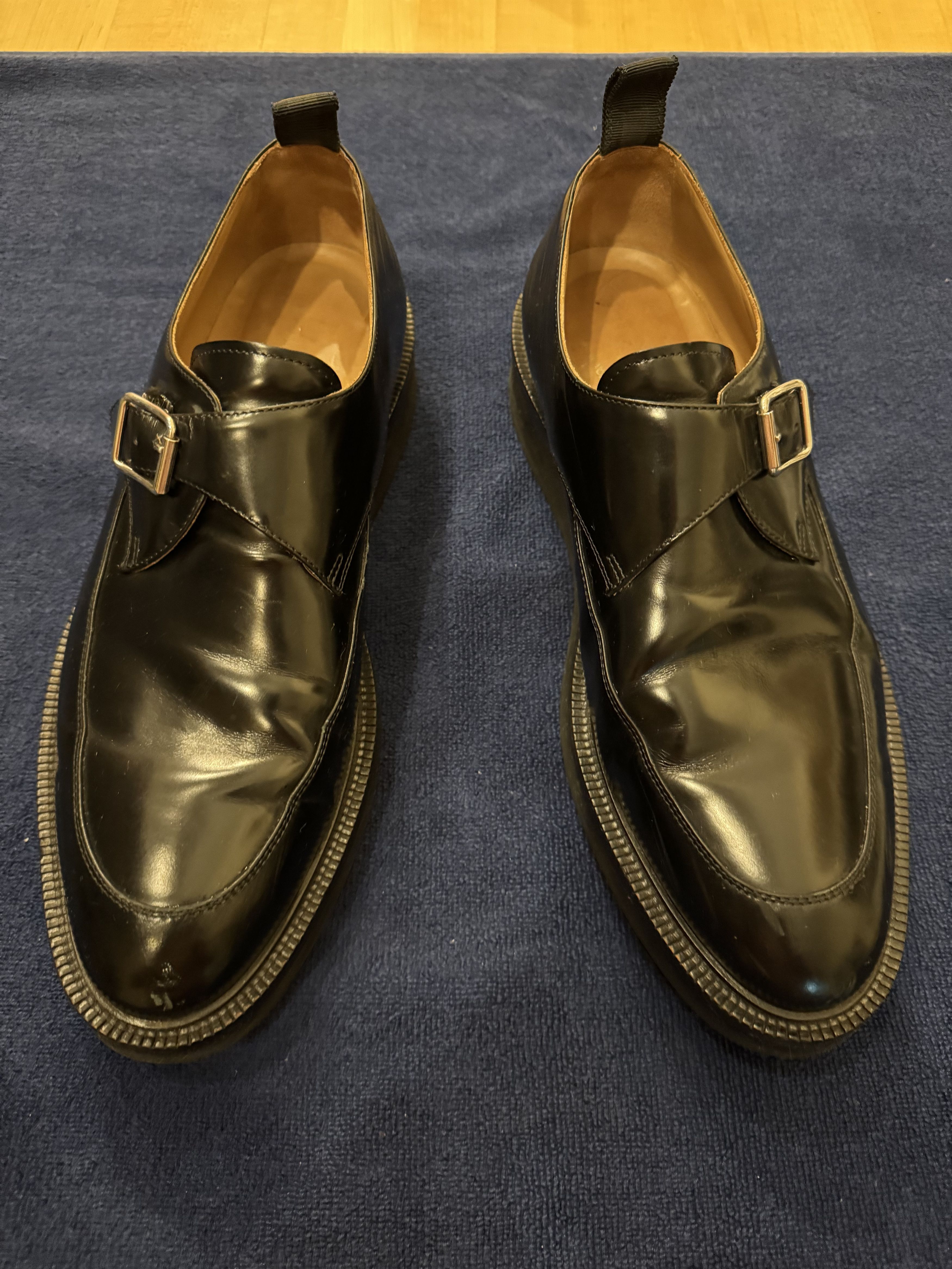 Ovadia & Sons Ovadia & Sons Black Patent Shoes EU44 Size US 11 / EU 44 - 1 Thumbnail