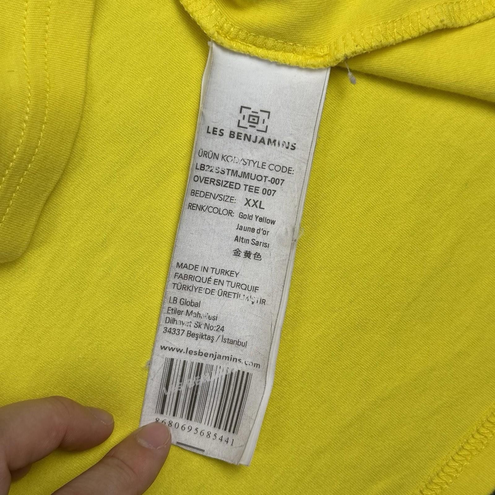 Les Benjamins Les Benjamins Yellow Graphic T Shirt Clean Your Soul Sz XXL Size US XXL / EU 58 / 5 - 7 Thumbnail