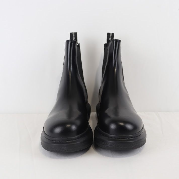 Alexander McQueen o1rshd1 Leather Boots in Black Size US 12 / EU 45 - 8 Thumbnail