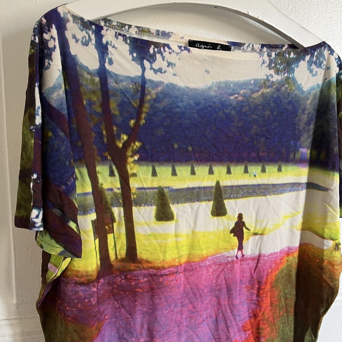 Japanese Brand × Vintage Y2k print blouse top 2000s like jpg gaultier copine Size L / US 10 / IT 46 - 2 Thumbnail