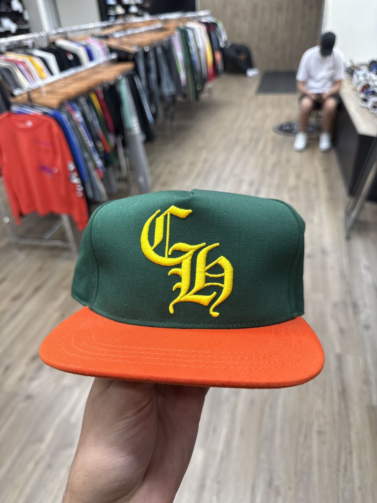 Chrome Hearts Chrome Hearts Orange Miami Trucker Hat Size ONE SIZE - 1 Thumbnail