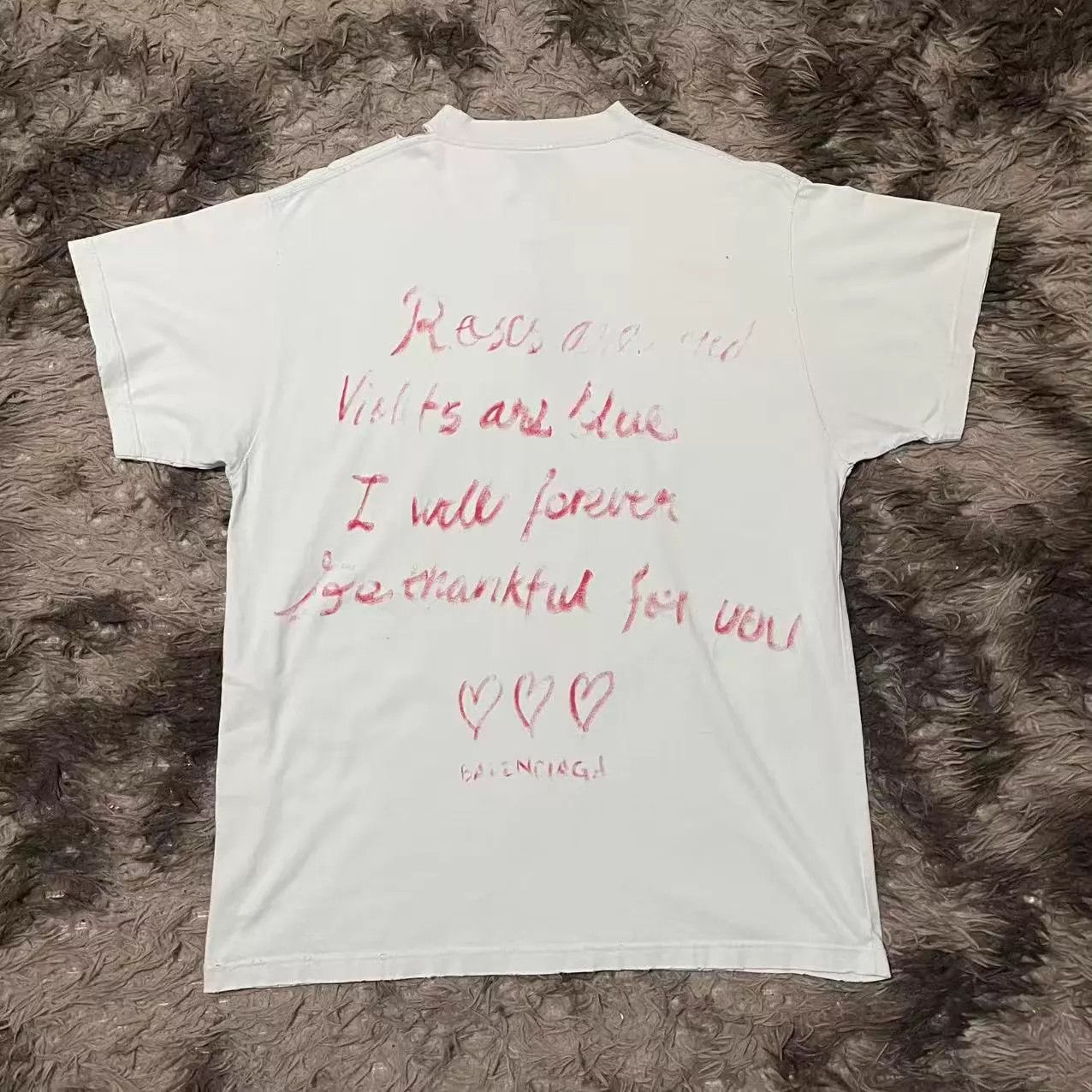 Balenciaga Balenciaga SS25 V-Day Solid Logo Print SS Tee Size 2 Size S / US 4 / IT 40 - 1 Thumbnail