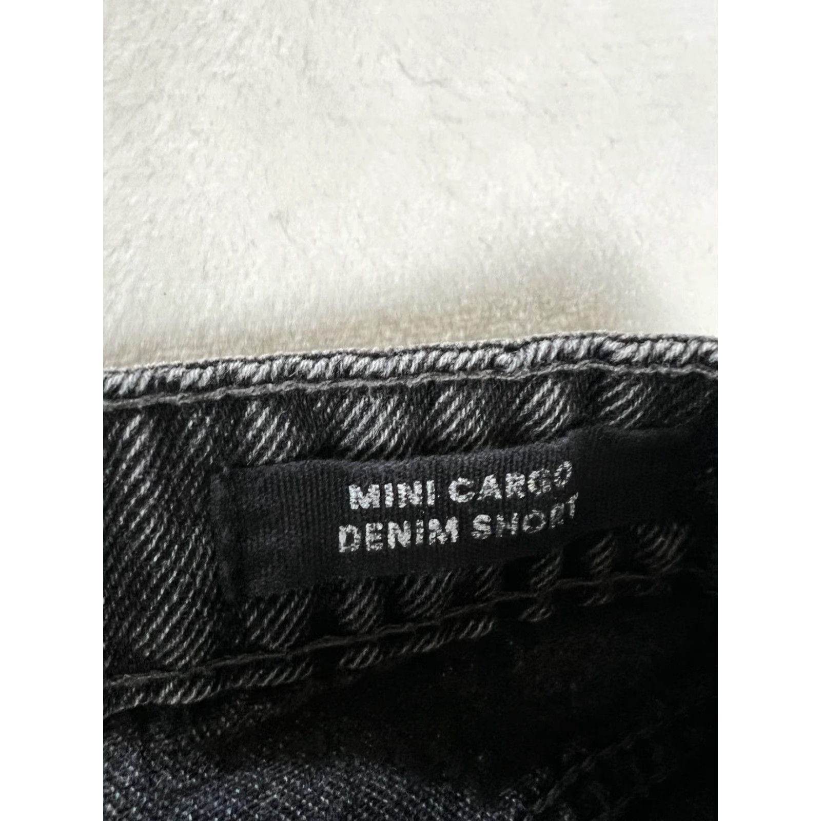 Cotton On Cotton On Shorts Womens 4 Black Mini Cargo Denim Jean Utility Pockets Casual Size 27" / US 4 / IT 40 - 3 Thumbnail