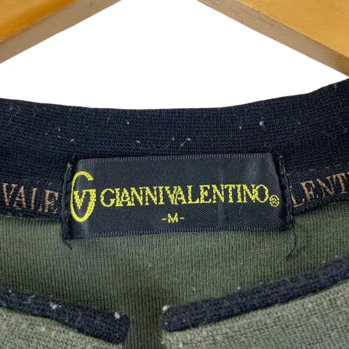 Vintage Vintage GIANNI VALENTINO ITALY Striped Pocket Tee Shirt Size US M / EU 48-50 / 2 - 4 Thumbnail