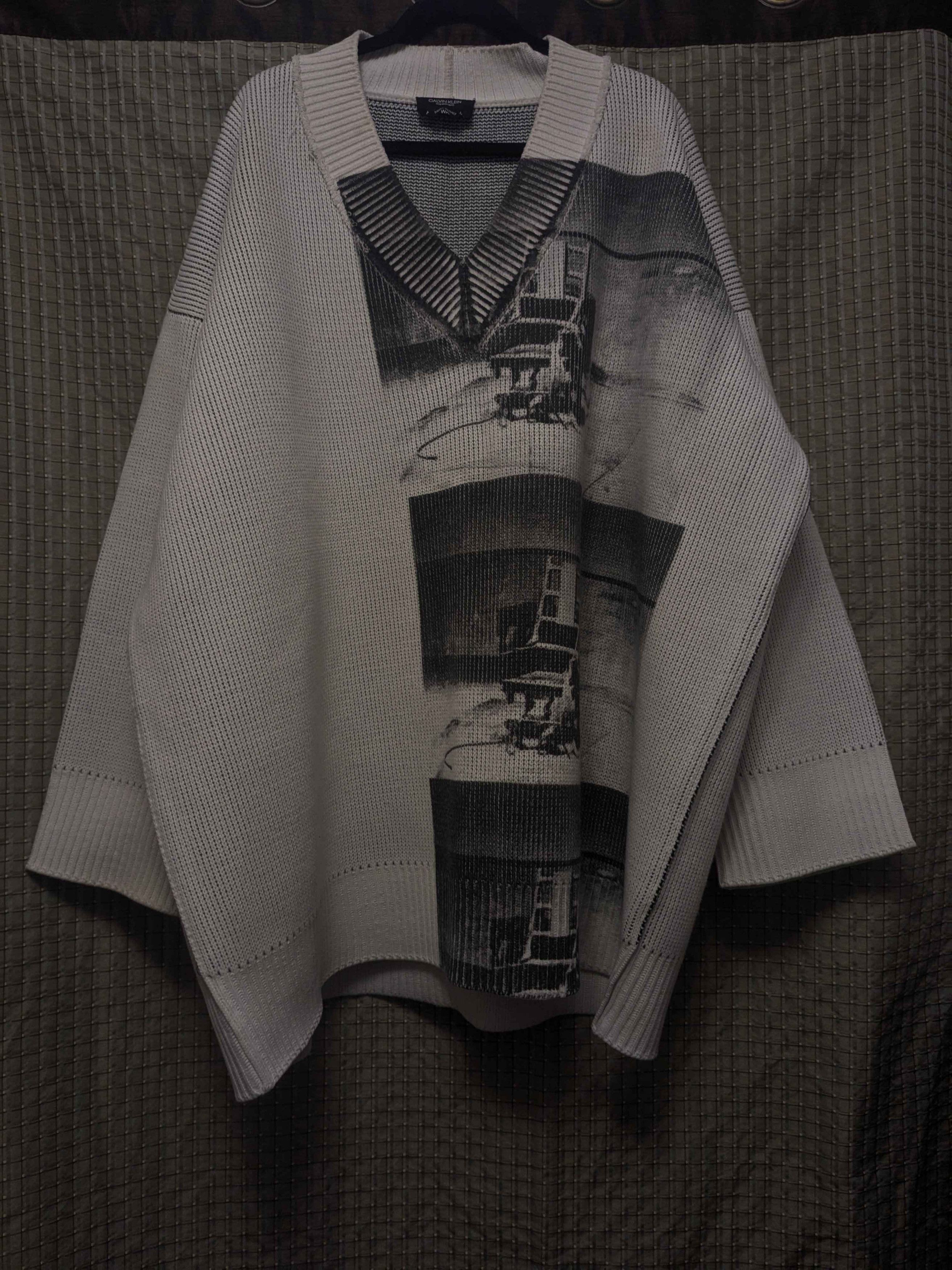 Calvin Klein 205W39NYC Raf Simons Andy Warhol Electric Chair Sweater Size US XL / EU 56 / 4 - 1 Thumbnail