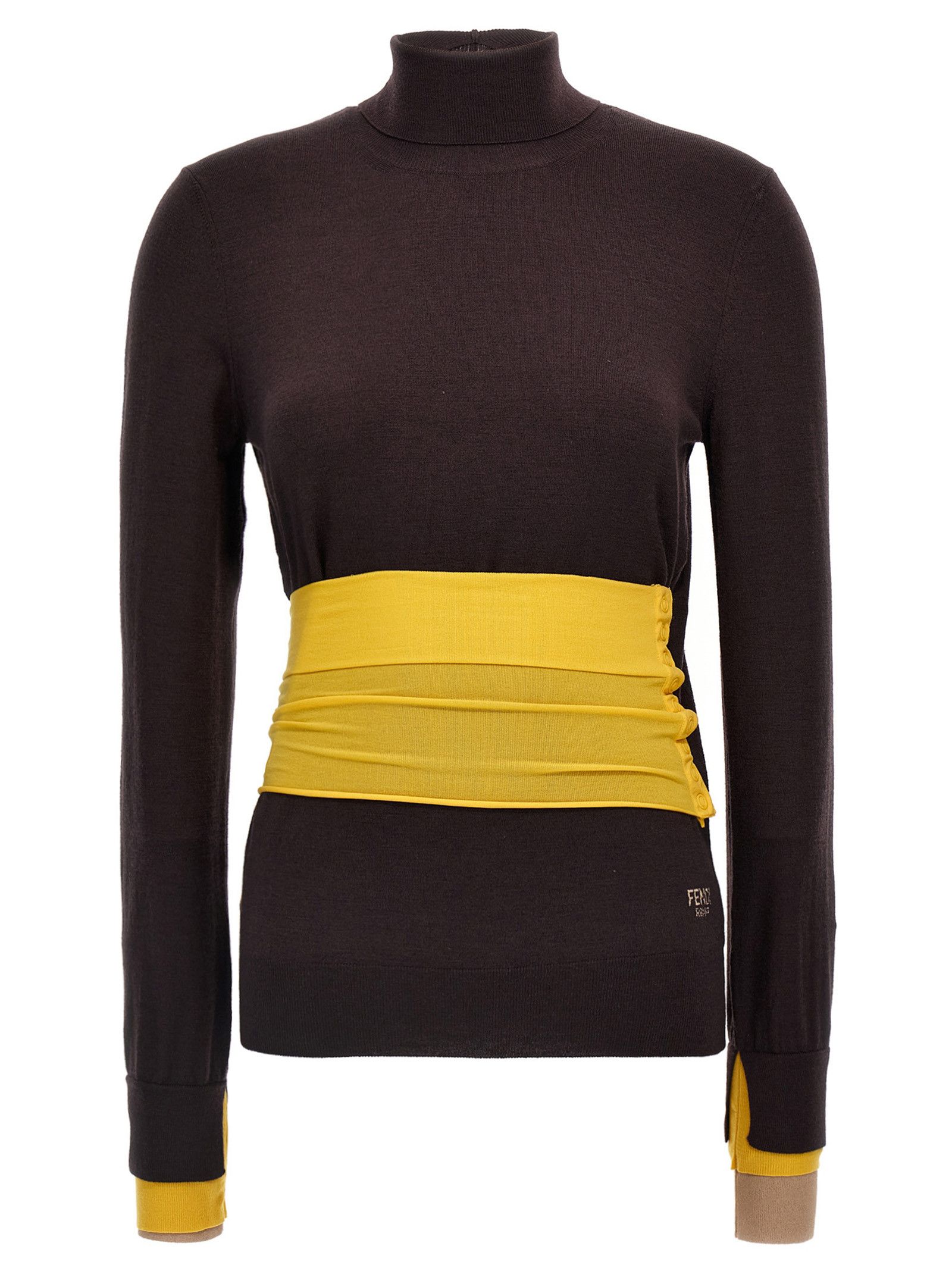Fendi Wool Turtleneck Sweater Size S / US 4 / IT 40 - 1 Thumbnail