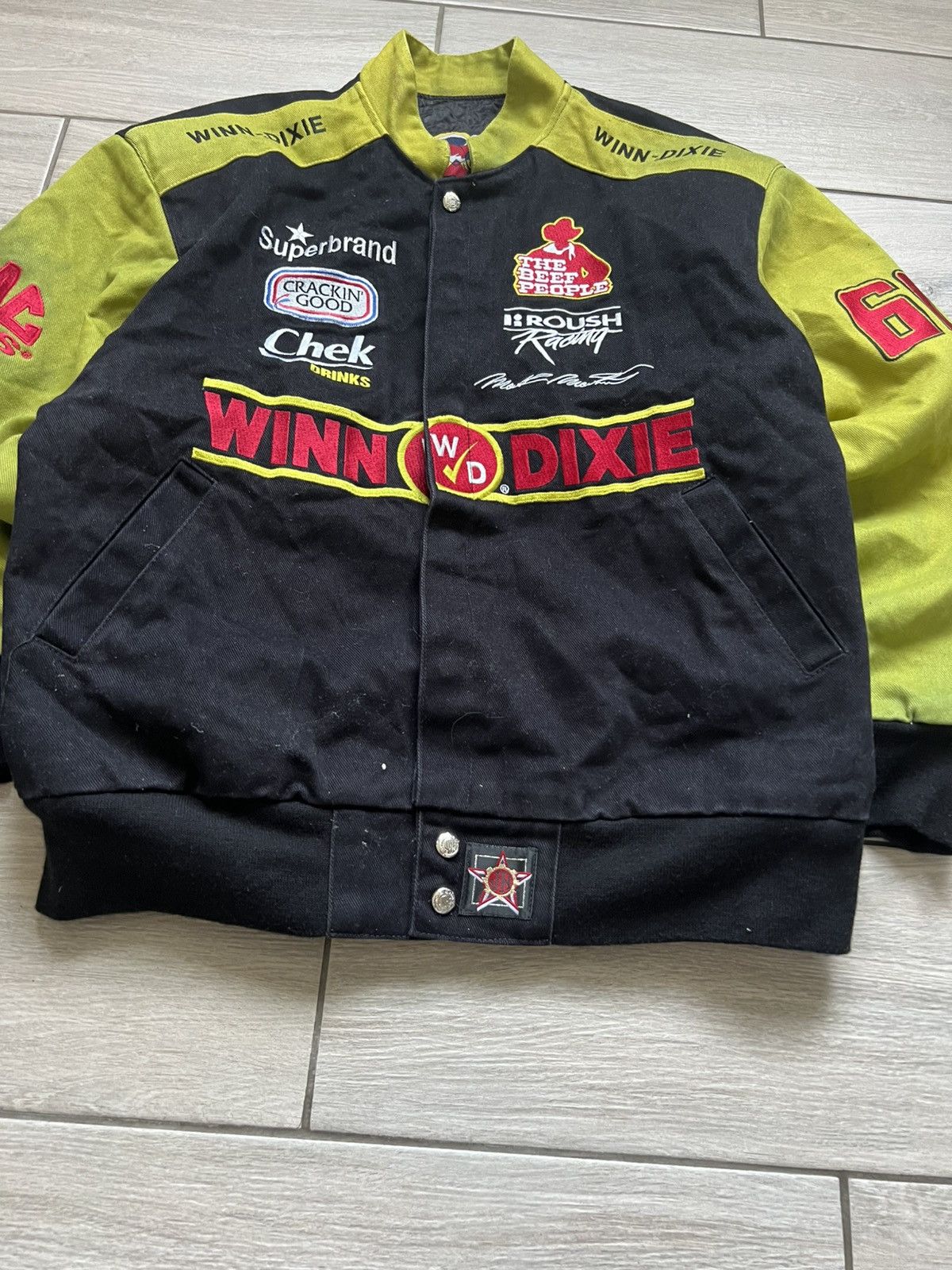 NASCAR Vintage 1990's Pfizer Racing Mark Martin Nascar Jacket Size US M / EU 48-50 / 2 - 4 Thumbnail