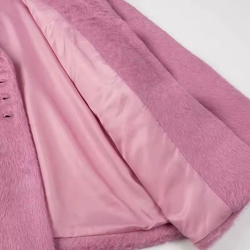 Other Design Plush Fluffy Blazer Pink Elegant Fashion Coat Size M / US 6-8 / IT 42-44 - 12 Thumbnail