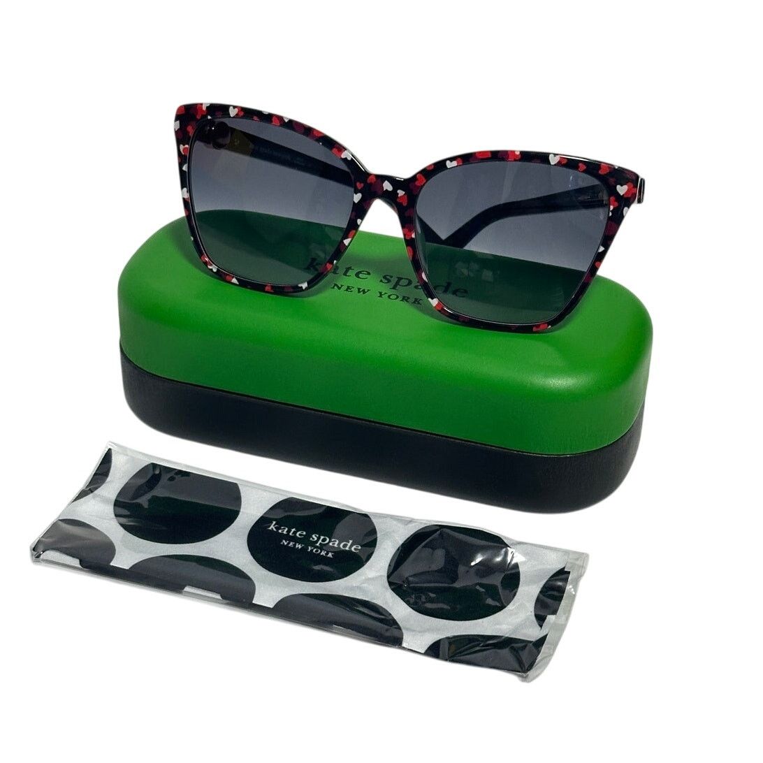 Kate Spade Kate Spade Heart Amiyah/G/S Heart 56 MM Butterfly Sunglasses Size ONE SIZE - 1 Thumbnail