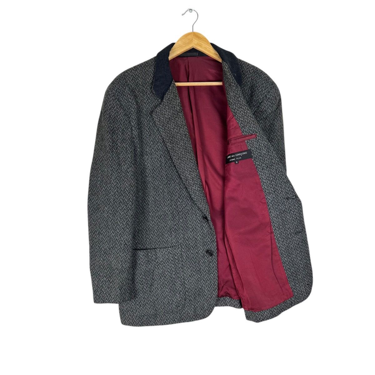 Comme des Garcons Homme Plus 🔥CDG HOMME PLUS AW1989 HERRINGBONE BLAZER COAT Size US M / EU 48-50 / 2 - 7 Thumbnail