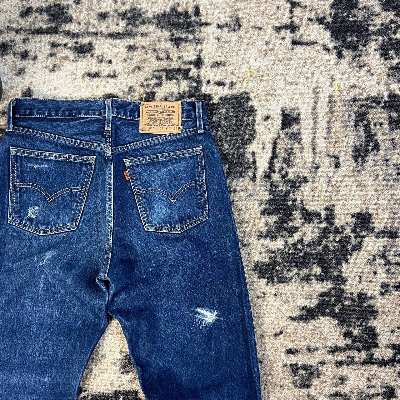Levi's 615 Levis Vintage Orange Tab Distressed Style Denim Jeans Size US 31 - 3 Thumbnail