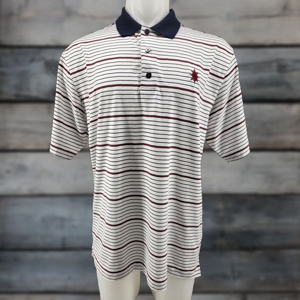 Footjoy FootJoy Polo Shirt M S Size L White Red Striped Logo US Flag Vintage No Size US L / EU 52-54 / 3 - 1 Thumbnail