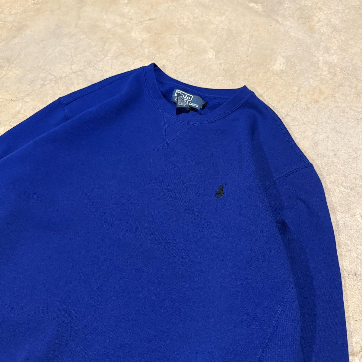 Polo Ralph Lauren Vintage 1990s Polo Ralph Lauren Pony Crewneck Sweatshirt 🫐 Size US L / EU 52-54 / 3 - 3 Thumbnail