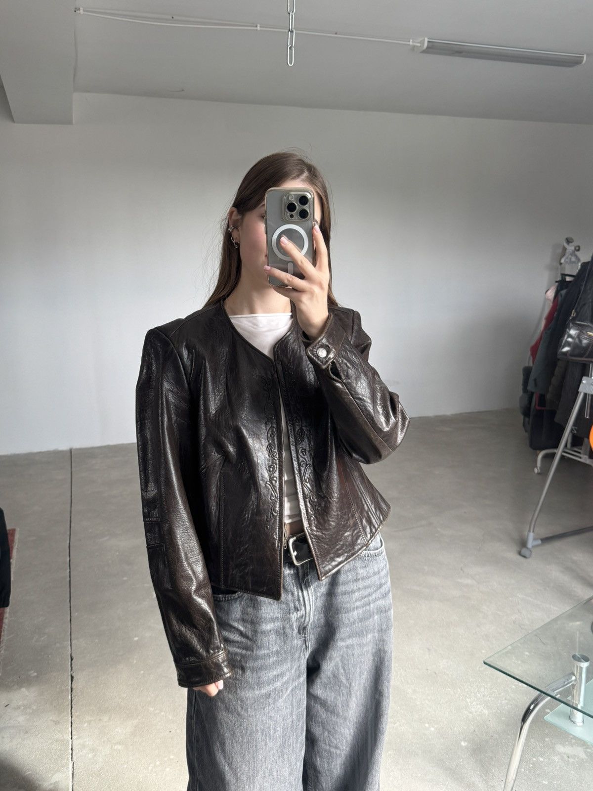Other 80s Meindl Leather Jacket Designer Rare Size M / US 6-8 / IT 42-44 - 5 Thumbnail