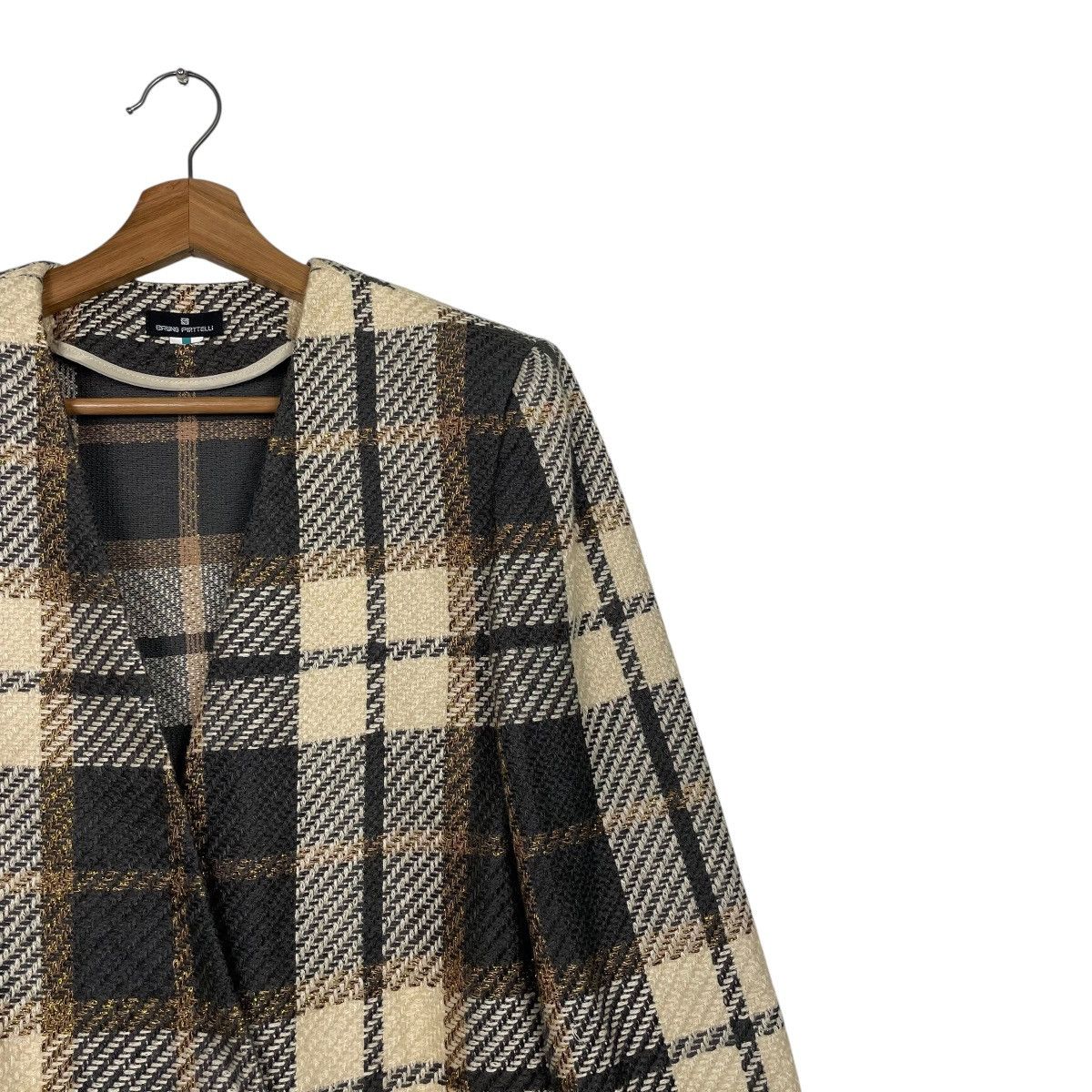 Bruno Piattelli Bruno Piattelli Double Breasted Tartan Jacket Size M / US 6-8 / IT 42-44 - 5 Thumbnail